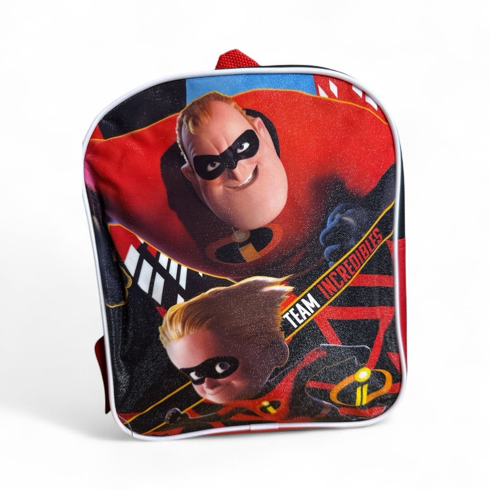Disney NWT Team Incredibles 2 Kids Backpack - Red and Black
